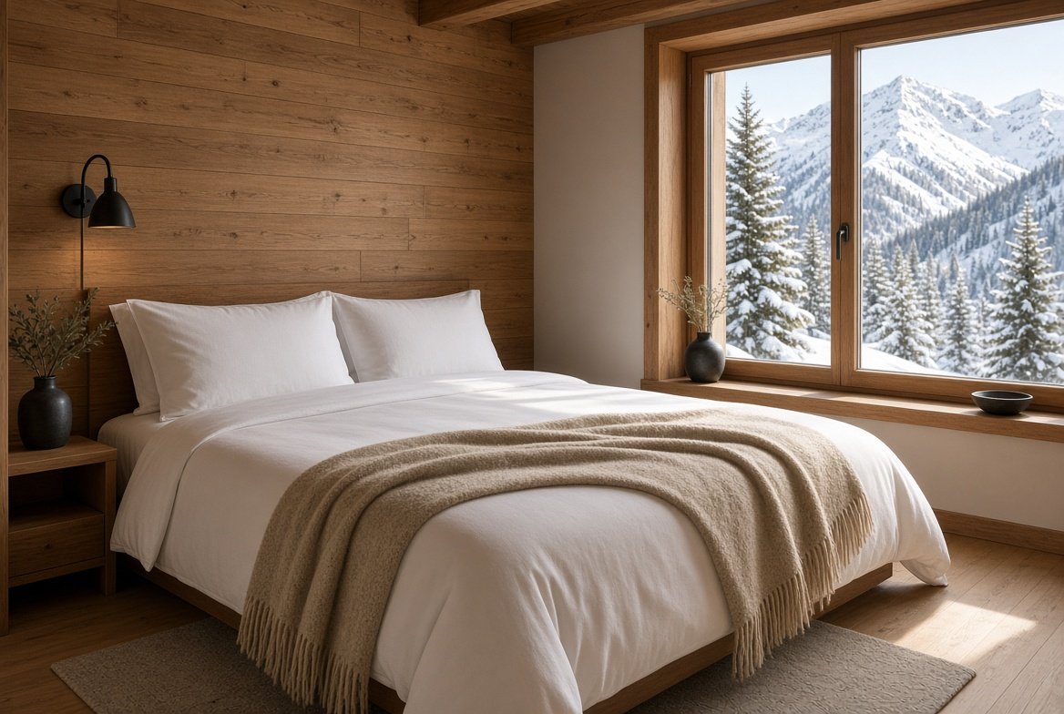 Chambre préparée avant une arrivée