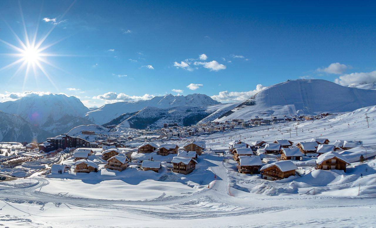 L’Alpe d’Huez sous la neige